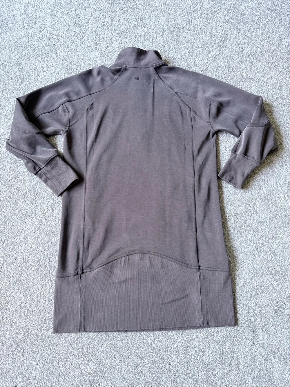 Lululemon Softstream long sleeve half zip dress- espresso size 6